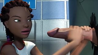 Glory Hole in School Bathroom – 3D Uncensored Animation
