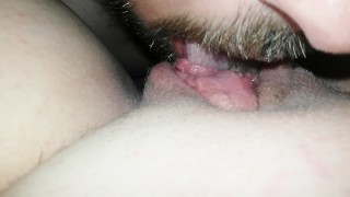 Close Up POV Horny Milf Pussy Licking and Tongue Fucking